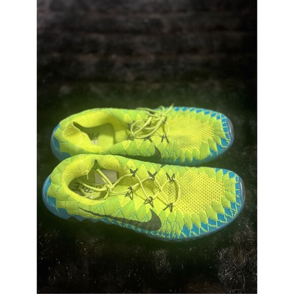 Nike Running Shoes Free Flyknit 3.0 Mens 11 Volt Electric Lime Green - Picture 1 of 5